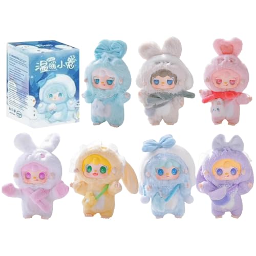 YOOKI Third Generation Warm Bunny Series - Vinyl Plush Pendant Plüschspielzeug Sammelfiguren Sammler Kunstspielzeug Spielzeug Figuren Geburtstagsgeschenk Weihnachten Geschenk 1PC von Generisch