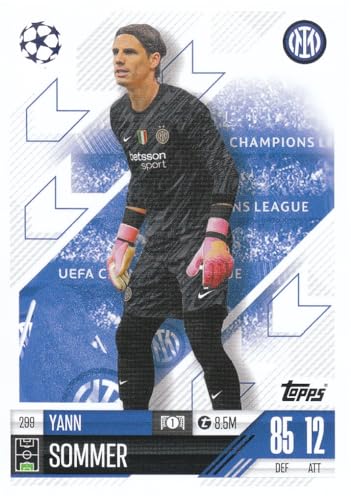 Yann Sommer t 8.5M Torwart Inter Mailand Topps CL 2024-25 Fußball Sammelkarte 299 von Generisch