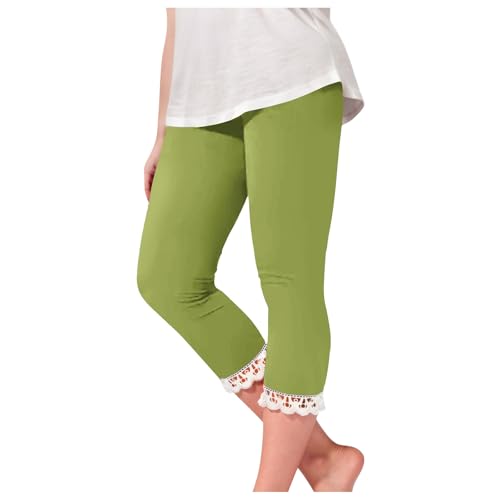 Yoga-Leggings, Sportbekleidung, athletische Outfits, Jogginghose, Spitzensaum, lockere Passform, kurze Fußball-Leggings, Kinder, leger, Caprihose, 3/4-Länge, atmungsaktive Baumwollmischung Yoga-Leggings, Sportbekleidung, athletische Outfits, Jogginghose, Spitzensaum, lockere Passform, kurze Fußball-Leggings, Kinder, leger, Caprihose, 3/4-Länge, atmungsaktive Baumwollmischung von Generisch