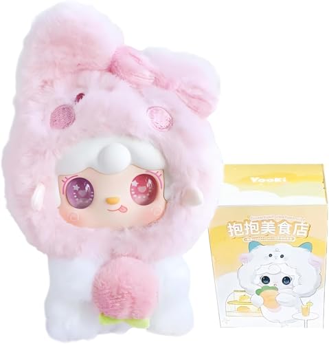 Yooki Gourmet Restaurant Series – Blind Box Plüschfigur mit Schlüsselanhänger | 8 Designs + 1 Geheimedition | Zufällige Lieferung | Kuscheliges Mini-Maskottchen von Generisch