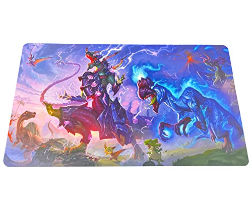 TCG Playmat (61 x 35 cm) Spielmatte für das Yu Gi Oh Kartenspiel | Dinosaur DNA (Without Field Zones) von Generisch