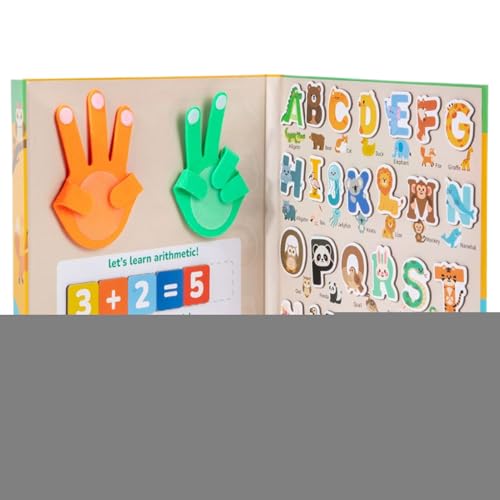 Zahlen Lernspielzeug, Pädagogisches Mathematik Lernspielzeug Zählspielzeug, Karten Buchstaben Bausteine Spiele und Aktivitäten für Geburtstag Baby Kinder und Mädchen Vorschule Kindergarten von Generisch