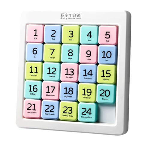 Zahlen Schiebepuzzle, sequentielles Puzzle Brettspiel, Handheld Denkspiel Lernspielzeug für Kinder und Erwachsene, tragbares Intelligenzspiel für Reise, Büro und Zuhause Unterhaltung (14,2x16cm) von Generisch