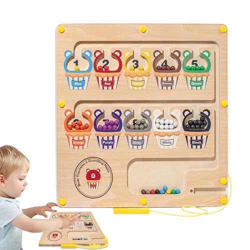 Zahlen-Spielzeug, Magnetlabyrinth,Puzzlebrett für Feinmotorik - Frühe Lernaktivität für die Interaktion zwischen Kind und Eltern, buntes Spielzeug für und Mädchen Zahlen-Spielzeug, Magnetlabyrinth,Puzzlebrett für Feinmotorik - Frühe Lernaktivität für die Interaktion zwischen Kind und Eltern, buntes Spielzeug für und Mädchen von Generisch