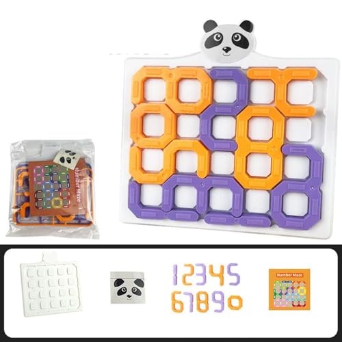 Zahlenlabyrinth, Zahlenlabyrinth Spiel, Lernspielzeug Interaktiv Fördern Feinmotorik Reisen Konzentration Vorschule Mädchen von Generisch