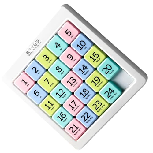 Zahlenpuzzle - kreatives Schiebe Denkspiel, herausforderndes Lernspielzeug für Gehirntraining | spannendes Geduldspiel für Erwachsene Teenager Klassenzimmer Zuhause Urlaub Familie Spielspaß Schreibtis Zahlenpuzzle - kreatives Schiebe Denkspiel, herausforderndes Lernspielzeug für Gehirntraining | spannendes Geduldspiel für Erwachsene Teenager Klassenzimmer Zuhause Urlaub Familie Spielspaß Schreibtis von Generisch