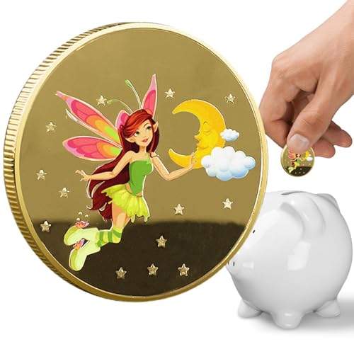 Zahn Fee Goldene Münze, Kreative Und Lustige Lost Teeth Reward Gedenkmünze, Langlebige Vergoldete Zahn Fee-Gedenkmünze, Kreative Und Lustige Zahnwechselgeschenke Für Kinder Zahn Fee Goldene Münze, Kreative Und Lustige Lost Teeth Reward Gedenkmünze, Langlebige Vergoldete Zahn Fee-Gedenkmünze, Kreative Und Lustige Zahnwechselgeschenke Für Kinder von Generisch
