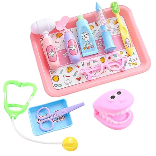 Zahnarzt-Set, Kinder Arztkoffer Spielzeug Set, Arzt-Spielzeug-Set, Rollenspiel, Spielzeug j-ungen Und Mädchen, Simulations-Lernspielzeug Zahnarzt-Set, Kinder Arztkoffer Spielzeug Set, Arzt-Spielzeug-Set, Rollenspiel, Spielzeug j-ungen Und Mädchen, Simulations-Lernspielzeug von Generisch