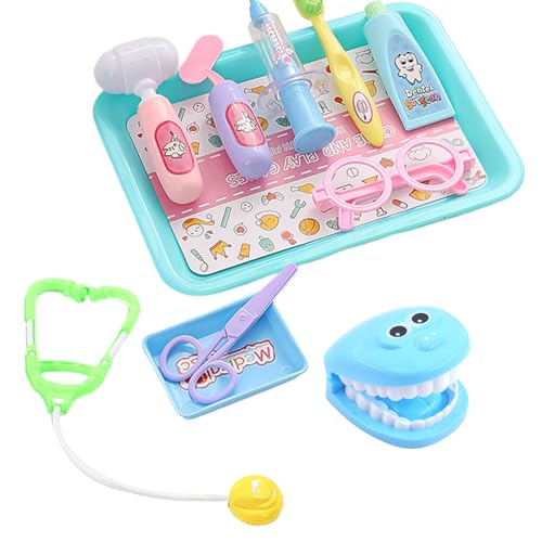Zahnarzt-Set, Kinder Arztkoffer Spielzeug Set, Arzt-Spielzeug-Set, Rollenspiel, Spielzeug j-ungen Und Mädchen, Simulations-Lernspielzeug Zahnarzt-Set, Kinder Arztkoffer Spielzeug Set, Arzt-Spielzeug-Set, Rollenspiel, Spielzeug j-ungen Und Mädchen, Simulations-Lernspielzeug von Generisch