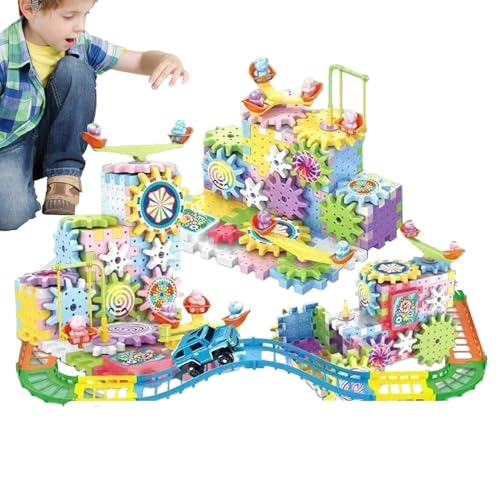 Zahnrad-Bausteine – Elektrisches Zahnrad-Spielzeug, Kreatives Lernset | Baustein-Puzzle, Design- und Bohrspielzeug für Kleinkinder, Steckspiel, Steckspiel für und Mädchen von 3–5 Jahren Zahnrad-Bausteine – Elektrisches Zahnrad-Spielzeug, Kreatives Lernset | Baustein-Puzzle, Design- und Bohrspielzeug für Kleinkinder, Steckspiel, Steckspiel für und Mädchen von 3–5 Jahren von Generisch