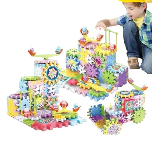 Zahnrad-Bausteine – Elektrisches Zahnrad-Spielzeug, Kreatives Lernset | Baustein-Puzzle, Design- und Bohrspielzeug für Kleinkinder, Steckspiel, Steckspiel für und Mädchen von 3–5 Jahren Zahnrad-Bausteine – Elektrisches Zahnrad-Spielzeug, Kreatives Lernset | Baustein-Puzzle, Design- und Bohrspielzeug für Kleinkinder, Steckspiel, Steckspiel für und Mädchen von 3–5 Jahren von Generisch
