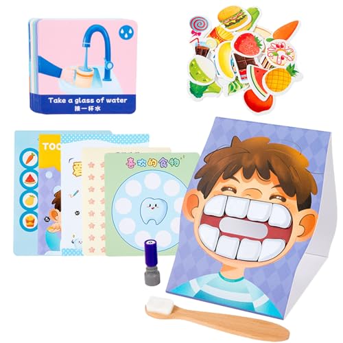 Zahnverteidigungs Brettspiel - Lernspiel Zur Mundhygiene Für Kinder Ab 3 Jahren - Interaktives Zahnputzspiel Mit Zahnarzt -Lehrkarten Für & Mädchen – Spielerisch Zähneputzen Lernen & ÜBen Zahnverteidigungs Brettspiel - Lernspiel Zur Mundhygiene Für Kinder Ab 3 Jahren - Interaktives Zahnputzspiel Mit Zahnarzt -Lehrkarten Für & Mädchen – Spielerisch Zähneputzen Lernen & ÜBen von Generisch