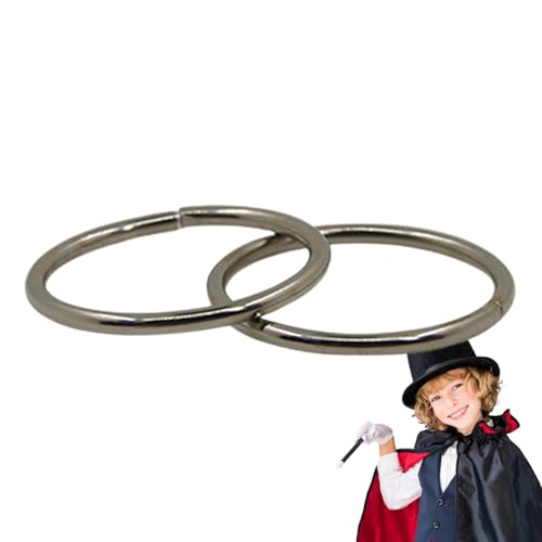 Zaubertricks Doppelringe, Nahaufnahmering, Magnete Magische Doppelringe Verbindungsringe für Zaubertricks, Magische Doppelringe Zaubertricks Doppelringe, Nahaufnahmering, Magnete Magische Doppelringe Verbindungsringe für Zaubertricks, Magische Doppelringe von Generisch