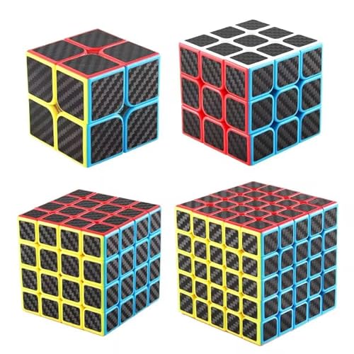 Zauberwürfel Set 4-in-1, Speedcube Sammlung mit Megaminx und Spezialwürfeln (6014) von Generisch