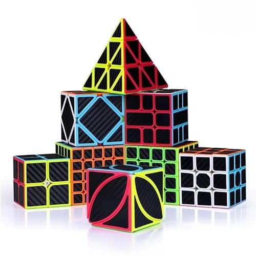 Zauberwürfel Set 4-in-1, Speedcube Sammlung mit Megaminx und Spezialwürfeln (6025) von Generisch