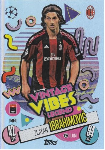 Zlatan Ibrahimovic Milan Vintage Vibes Legend Topps Fußball Sammelkarte 428 Zlatan Ibrahimovic Milan Vintage Vibes Legend Topps Fußball Sammelkarte 428 von Generisch