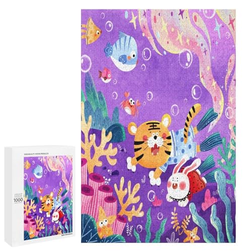 Zodiac Tiger Kunst-Puzzle, 10.000 Teile, Sammleredition, chinesische Tuschemalerei, Stil für Zuhause von Generisch