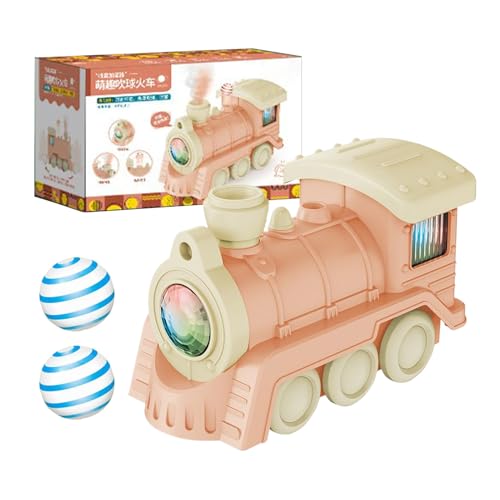 Zugspielzeug, Blowing -Ball -Züge, 7,95 x 3,94 x 5 Zoll robuste Konstruktion und leichte Build, sensorisches Bildungsset mit Geräuschen und Lichtern für Kinder, Mädchen, Weihnachtsfeiertagen, von Generisch