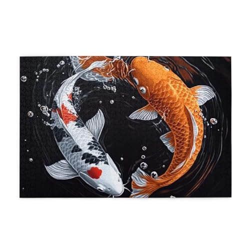 Zweifarbiges Koi-Muster, 1000-teiliges Puzzle für Erwachsene, Holzpuzzles für Erwachsene, Geschenke, Heimdekoration Zweifarbiges Koi-Muster, 1000-teiliges Puzzle für Erwachsene, Holzpuzzles für Erwachsene, Geschenke, Heimdekoration von Generisch