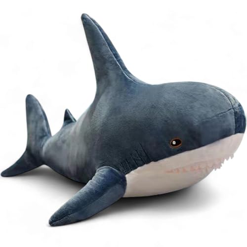 aninu Hai Kuscheltier & GPS Live Tracking + App – Megalodon Plushie 30 cm groß, Großes Stofftier, Baby Shark Stuffed Animal als Spielzeug für Kinder, Plüschtier Fisch, Giant Plüsch Haifisch von Generisch