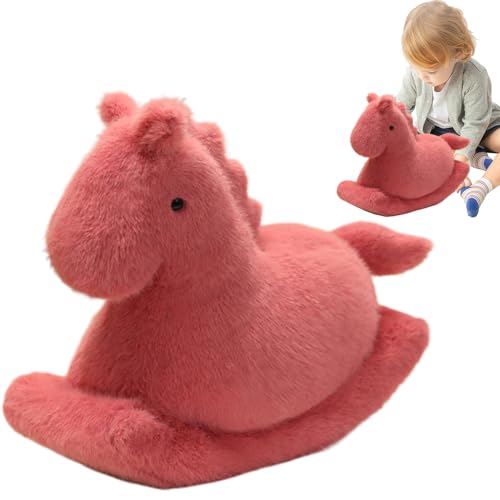 ausgestopftes Tier, ausgestopftes | 15,7 Zoll Rocking Horse Huggable Toy - Weiche Sammlertier -Tabletop, spielerischer Begleiter für Bettsofa Wohnzimmer Schlafzimmer Auto ausgestopftes Tier, ausgestopftes | 15,7 Zoll Rocking Horse Huggable Toy - Weiche Sammlertier -Tabletop, spielerischer Begleiter für Bettsofa Wohnzimmer Schlafzimmer Auto von Generisch