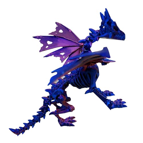 -gedruckter Geisterdrache mit Farbwechsel, Skelett-Drachenfigur, -gedruckter Gothic-Skelett-Knochen-Drache, realistischer Farbwechsel, -gedruckte Drachenfigur für Kinder -gedruckter Geisterdrache mit Farbwechsel, Skelett-Drachenfigur, -gedruckter Gothic-Skelett-Knochen-Drache, realistischer Farbwechsel, -gedruckte Drachenfigur für Kinder von Generisch