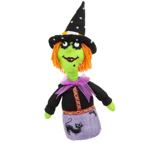 Hexe Plüschtier,Halloween Hexenpuppen - Gefüllte Plüschtiere, Festliche Halloween-Dekoration | Umarmungsspielzeug, Hexe/Totenkopf/, Heimdekoration, Tischdekoration für Geisterfest, Halloween von Generisch