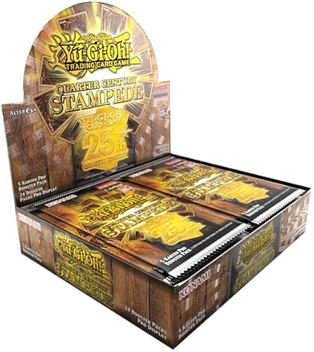 kompatibel für YuGiOh! Quarter Century Stampede Display Box - DEUTSCH - 24 Booster 1.Auflage NEU & OVP! YGO von Generisch