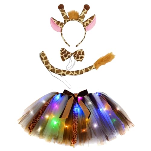 leoparden kostüm kinderTütü, 4-teiliges Tierkostüm Kinder Tier Verkleiden Set Tier Zubehör Niedlich Cartoon Tütü Rock Tüllrock Mädchen Karneval Party Kostüm Faschingskostüm Tiger-Giraffe-Zebra leoparden kostüm kinderTütü, 4-teiliges Tierkostüm Kinder Tier Verkleiden Set Tier Zubehör Niedlich Cartoon Tütü Rock Tüllrock Mädchen Karneval Party Kostüm Faschingskostüm Tiger-Giraffe-Zebra von Generisch