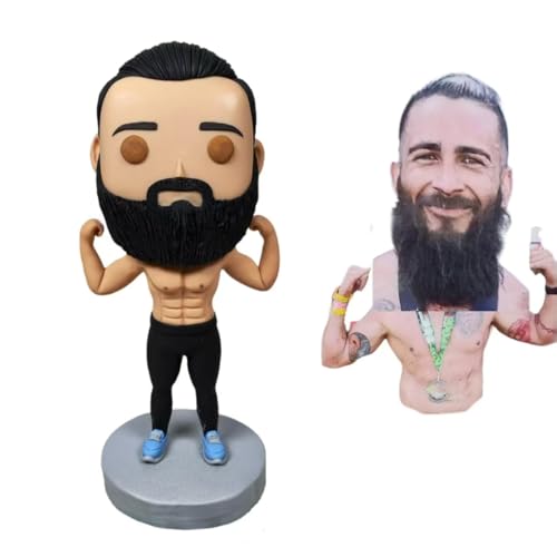 personalisierte pop Figur von Fotos, mini Figuren von Sich selbst, benutzerdefinierte Miniatur, wackelkopf Puppe, wackelfigur, 3D Porträt zur Geburtstag, Papa, männer, Freund, Ehemann, Vater, 40 personalisierte pop Figur von Fotos, mini Figuren von Sich selbst, benutzerdefinierte Miniatur, wackelkopf Puppe, wackelfigur, 3D Porträt zur Geburtstag, Papa, männer, Freund, Ehemann, Vater, 40 von Generisch