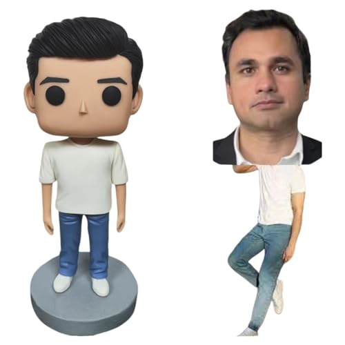personalisierte pop Figur von Fotos, mini Figuren von Sich selbst, benutzerdefinierte Miniatur, wackelkopf Puppe, wackelfigur, 3D Porträt zur Geburtstag, Papa, männer, Freund, Ehemann, Vater, 50 personalisierte pop Figur von Fotos, mini Figuren von Sich selbst, benutzerdefinierte Miniatur, wackelkopf Puppe, wackelfigur, 3D Porträt zur Geburtstag, Papa, männer, Freund, Ehemann, Vater, 50 von Generisch