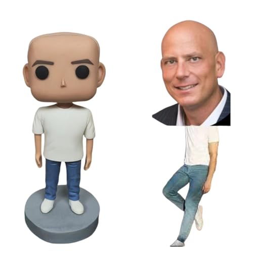 personalisierte pop Figur von Fotos, mini Figuren von Sich selbst, benutzerdefinierte Miniatur, wackelkopf Puppe, wackelfigur, 3D Porträt zur Geburtstag, Papa, männer, Freund, Ehemann, Vater, 52 personalisierte pop Figur von Fotos, mini Figuren von Sich selbst, benutzerdefinierte Miniatur, wackelkopf Puppe, wackelfigur, 3D Porträt zur Geburtstag, Papa, männer, Freund, Ehemann, Vater, 52 von Generisch