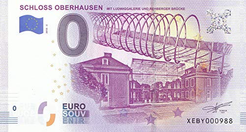 Generische 0 Euro Schein Schloss Oberhausen Motiv: Ludwiggalerie - Null Euro Souvenir mit Verschiedenen Sehenswürdigkeiten 2018-2 Generische 0 Euro Schein Schloss Oberhausen Motiv: Ludwiggalerie - Null Euro Souvenir mit Verschiedenen Sehenswürdigkeiten 2018-2 von Generische