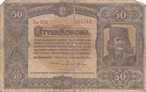 Generische Ungarn Pick-Nr: 62 gebraucht (III) 1920 50 Korona (Banknoten für Sammler) von Generische
