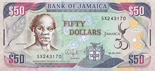 Jamaica Pick-Nr: 89 bankfrisch (I) 2012 50 Dollars Gedenkbanknote (Banknoten für Sammler) von Generische