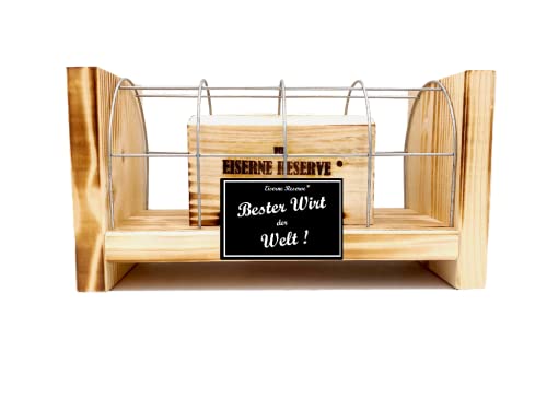 Geschenk für Wirt Wirtin - Eiserne Reserve Gitterbox Geldgeschenk - lustige Geschenkidee Geldgeschenk Geld verschenken verpacken - Text s/w Bester Wirt der Welt Geschenk für Wirt Wirtin - Eiserne Reserve Gitterbox Geldgeschenk - lustige Geschenkidee Geldgeschenk Geld verschenken verpacken - Text s/w Bester Wirt der Welt von Genial-Anders