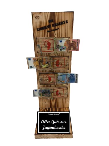 Jugendweihe Geschenk - Eiserne Reserve Mausefalle Geldgeschenk lustige persönliche Geld Geschenk Geld verpacken Geschenkverpackung -s- Alles Gute zur Jugendweihe Jugendweihe Geschenk - Eiserne Reserve Mausefalle Geldgeschenk lustige persönliche Geld Geschenk Geld verpacken Geschenkverpackung -s- Alles Gute zur Jugendweihe von Genial-Anders