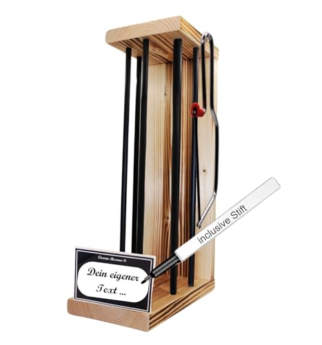 Mit eigenem Text - Personalisierte Geschenke für Männer und Frauen - Eiserne Reserve Black Edition Rohling L leer zum SELBST Befüllen incl. Säge - Stift neutral Mit eigenem Text - Personalisierte Geschenke für Männer und Frauen - Eiserne Reserve Black Edition Rohling L leer zum SELBST Befüllen incl. Säge - Stift neutral von Genial-Anders