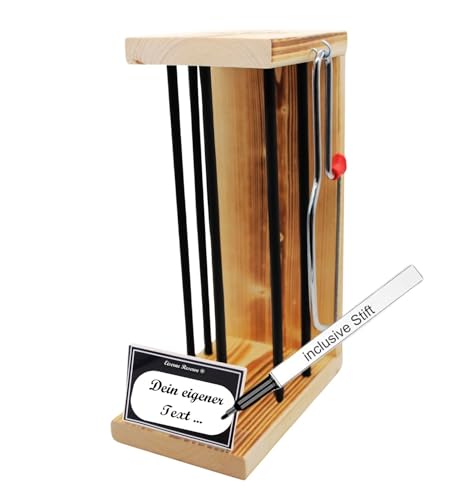 Mit eigenem Text - Personalisierte Geschenke für Männer und Frauen - Eiserne Reserve Black Edition Rohling M leer zum SELBST Befüllen incl. Säge - Stift neutral Mit eigenem Text - Personalisierte Geschenke für Männer und Frauen - Eiserne Reserve Black Edition Rohling M leer zum SELBST Befüllen incl. Säge - Stift neutral von Genial-Anders