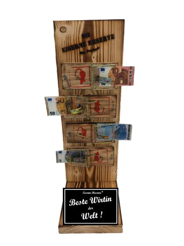Wirtin Geschenk - Eiserne Reserve Mausefalle Geldgeschenk lustige persönliche Geld Geschenk Geld verschenken verpacken Geschenkverpackung - -s- Beste Wirtin der Welt Wirtin Geschenk - Eiserne Reserve Mausefalle Geldgeschenk lustige persönliche Geld Geschenk Geld verschenken verpacken Geschenkverpackung - -s- Beste Wirtin der Welt von Genial-Anders