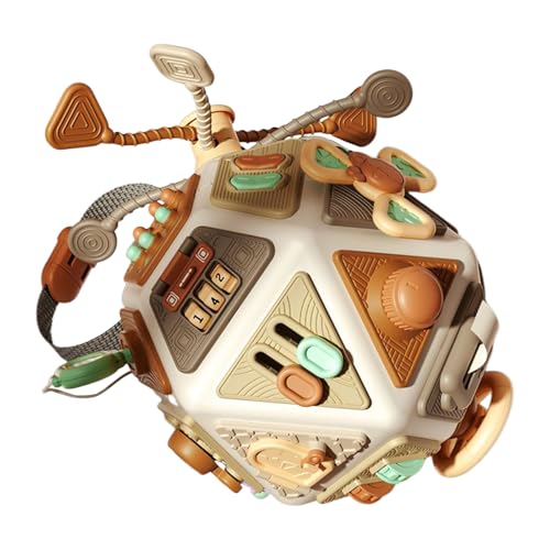Genikeer Busy Cube Spielzeug | Vorschulpädagogik Lernaktivität,Reise Lernspielzeug Sensory,Für Geburtstag Weihnachten Festtag Geschenkfüllung von Genikeer