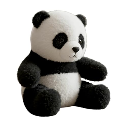 Genikeer Kuscheltier Pandas - Kuschelweiche Panda Figur Für Kinder - Sammlerstück Deko Plüschtier Modell Für Kinderzimmer Arbeitszimmer Wohnzimmer von Genikeer