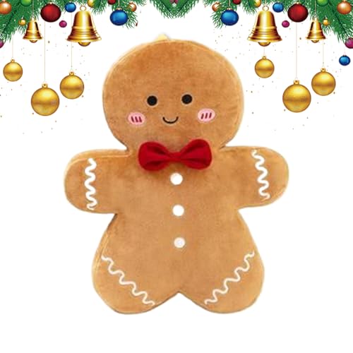 Plüschtier,Mann Plüschtier - 35Zentimeter Weiches Kissen Deko Kissen Für Familie Freunde Kinder Wohnzimmer Schlafzimmer Sofa Sessel Festliche Weihnachtszeit von Genikeer