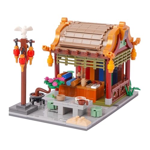 Geniteen Bausteine-Set, chinesische Architektur, Tang-Dynastie Serie 2, Bausatz-Modellbausatz, Kinder und Erwachsene, Geschenk für Geburtstag, Weihnachten und Neujahr(Satin-Shop) von Geniteen