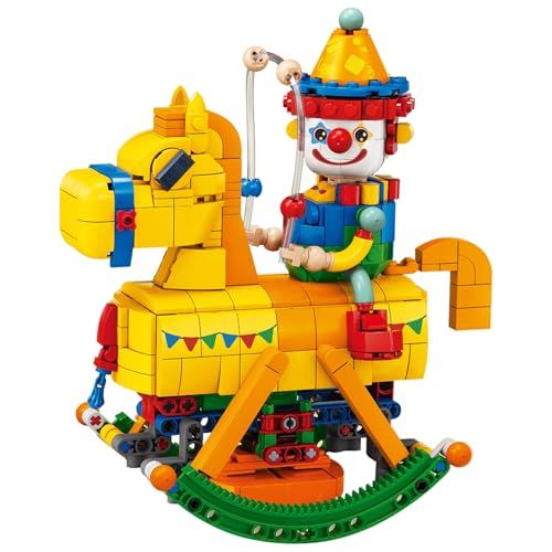 Geniteen Bausteine-Set,Mini Ritter Bausatz,Clown Set,bewegliches Schaukelpferd,Modellbausatz, Puppenspielzeug,Geschenk für Kinder und Erwachsene,Geschenk zum Geburtstag,zu Weihnachten und Neujahr Geniteen Bausteine-Set,Mini Ritter Bausatz,Clown Set,bewegliches Schaukelpferd,Modellbausatz, Puppenspielzeug,Geschenk für Kinder und Erwachsene,Geschenk zum Geburtstag,zu Weihnachten und Neujahr von Geniteen