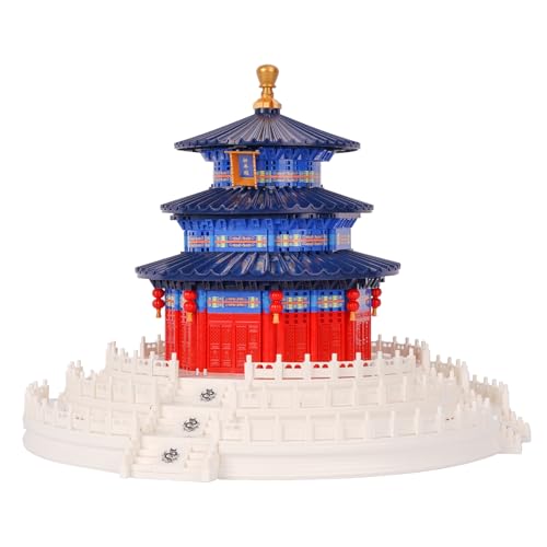 Geniteen Chinesische Architektur-Bausteine, Tempel des Himmels-Bausteine-Set, Geschenk für Kinder und Erwachsene, Geschenk für Geburtstag, Weihnachten und Neujahr, 2716 Stück Geniteen Chinesische Architektur-Bausteine, Tempel des Himmels-Bausteine-Set, Geschenk für Kinder und Erwachsene, Geschenk für Geburtstag, Weihnachten und Neujahr, 2716 Stück von Geniteen