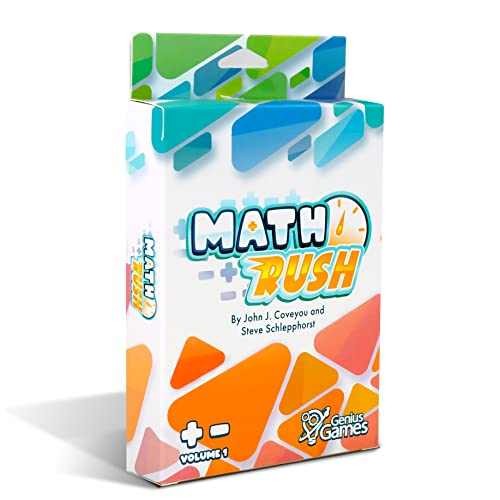 Genius Games 1411 – Mathematik-Addition und Subtraktion Band 1 – Ein kooperatives zeitbasiertes Mathematikkartenspiel – tolles pädagogisches Lernspielzeug für 1-5 Spieler ab 8 Jahren mit einer Spielzeit von 15 Minuten von Genius Games