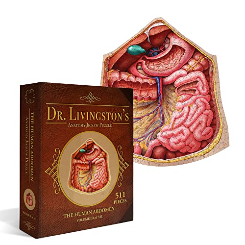 Genius Games Human Abdomen - Dr Livingston's Human Anatomy 500 Piece Stomach Jigsaw Puzzle - Educational 21 Inch Learning Toy for Children - Fun Kids Learn Medical Science Game - Anatomical Organs 03 Genius Games Human Abdomen - Dr Livingston's Human Anatomy 500 Piece Stomach Jigsaw Puzzle - Educational 21 Inch Learning Toy for Children - Fun Kids Learn Medical Science Game - Anatomical Organs 03 von Genius Games