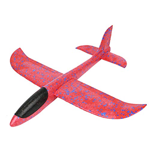 Genossen Kinder Flugzeug Spielzeug Outdoor Wurf Segelflugzeug Glider 35 cm (Rot) von Genossen