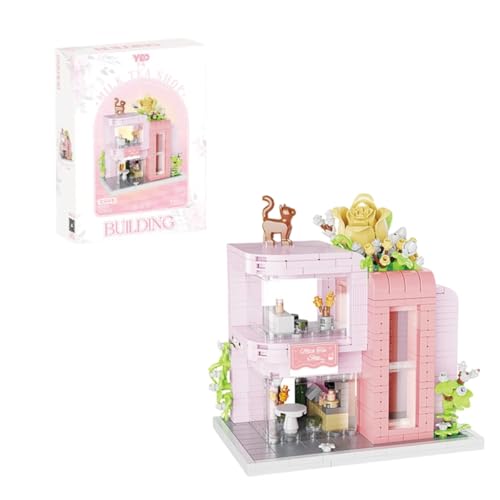 City Street View Blumenhaus Bausteine Bausatz, MOC City Series Blumenhaus Laden Bausatz, Kreativer Modulares Haus Architektur Modell, Architektur Bausteine für Kinder und Erwachsene, 935 Teile City Street View Blumenhaus Bausteine Bausatz, MOC City Series Blumenhaus Laden Bausatz, Kreativer Modulares Haus Architektur Modell, Architektur Bausteine für Kinder und Erwachsene, 935 Teile von Genruron